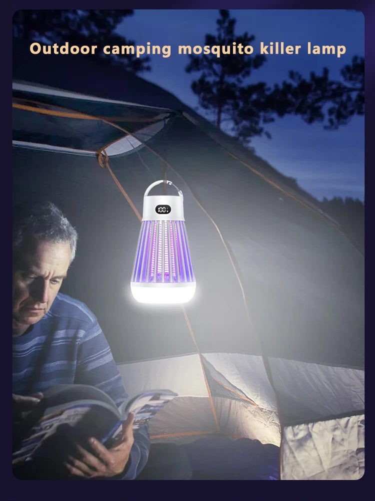 **Noverlla™ USB Rechargeable 2-in-1 Electric Mosquito Killer Lamp – Portable Indoor & Outdoor Bug Zapper**