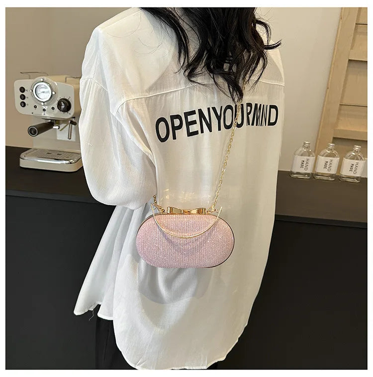 Elegant Sequined Chain Evening Bag – Women’s Party Handbag