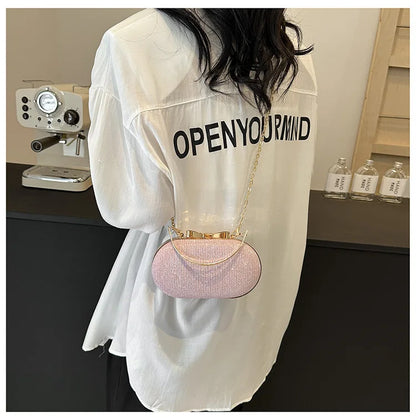 Elegant Sequined Chain Evening Bag – Women’s Party Handbag
