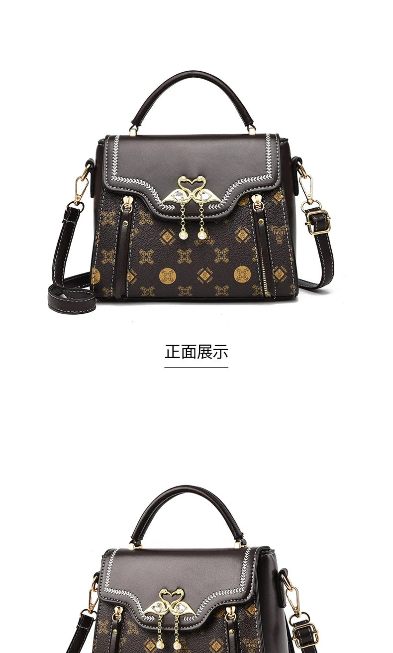 Elegant Designer Shoulder Bag for Women 2026 – Luxury Square Fashion Handbag