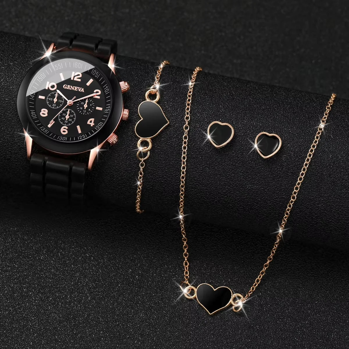 Noverlla™ Elegant 6-Piece Watch & Jewelry Set – The Perfect Gift for Her ✨