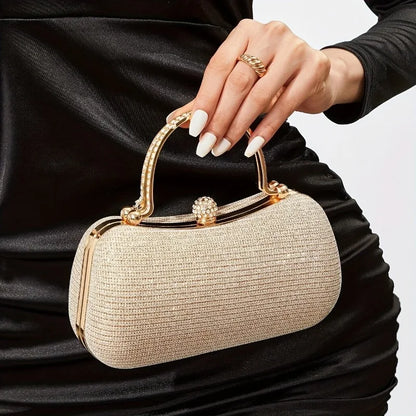 Noverlla Rhinestone Evening Clutch – Luxury Mini Chain Party Bag