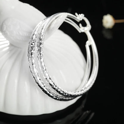 Noverlla™ Luxury 925 Sterling Silver Hoop Earrings | Timeless Everyday Elegance