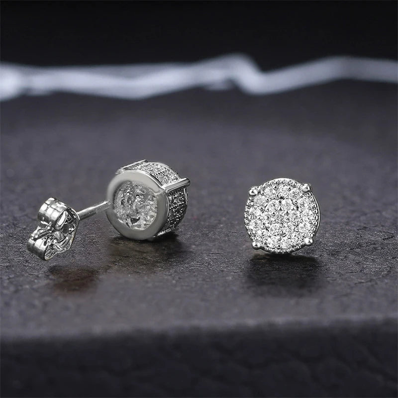 Noverlla™ Luxury Round CZ Stud Earrings | Sparkling Everyday Elegance