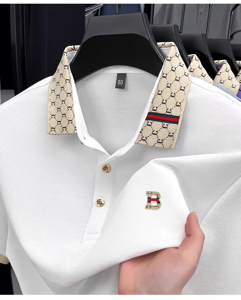 Noverlla Men's Fashion Polo Shirt – Premium Breathable Summer Casual Wear