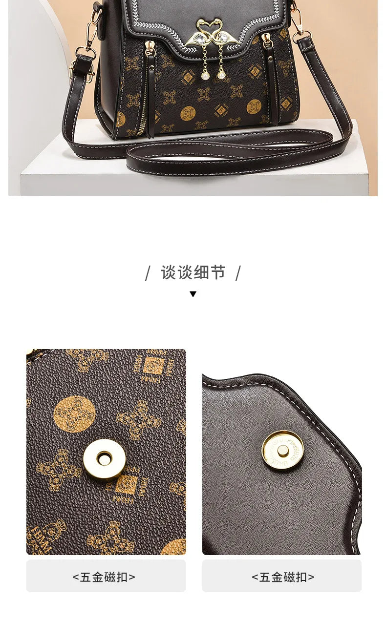 Elegant Designer Shoulder Bag for Women 2026 – Luxury Square Fashion Handbag